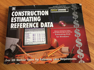 Construction Estimating Reference Data/Book and Disk,Used