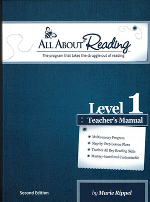 All About Reading Level 1 Teachers Manual 2nd edition,Used