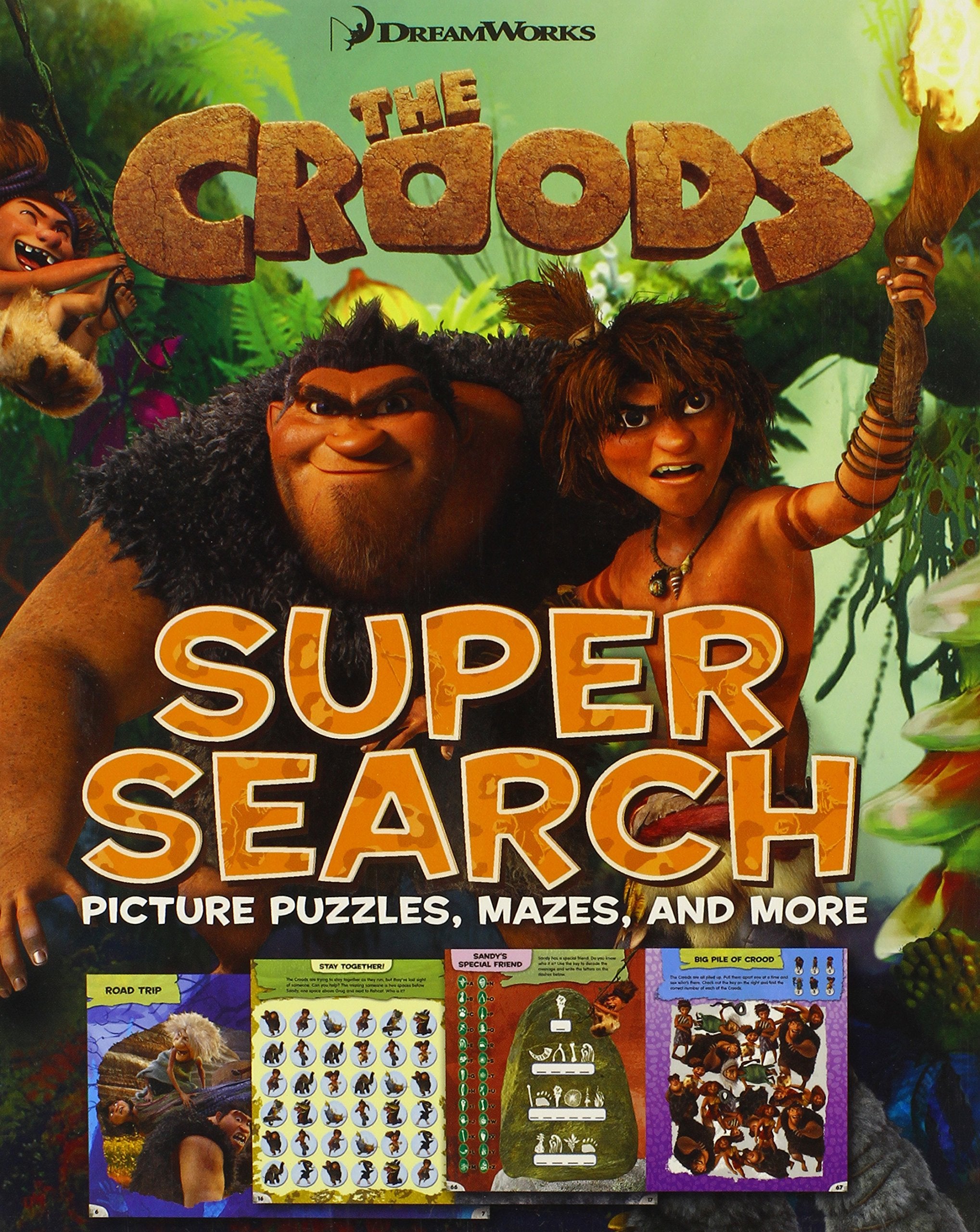 The Croods Super Search: Picture Puzzles, Mazes, and More,Used