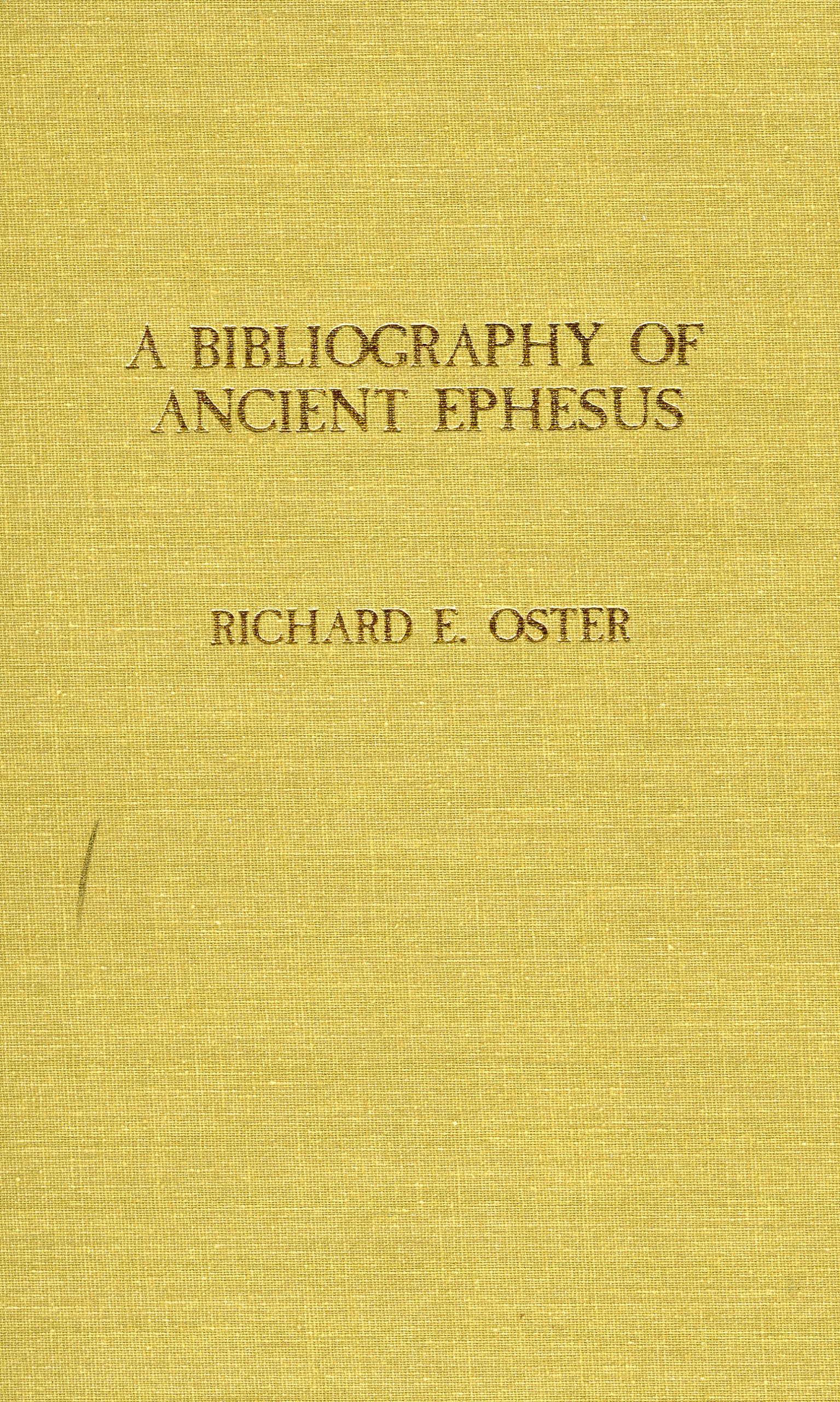 Bibliography Of Ancient Ephesus,Used