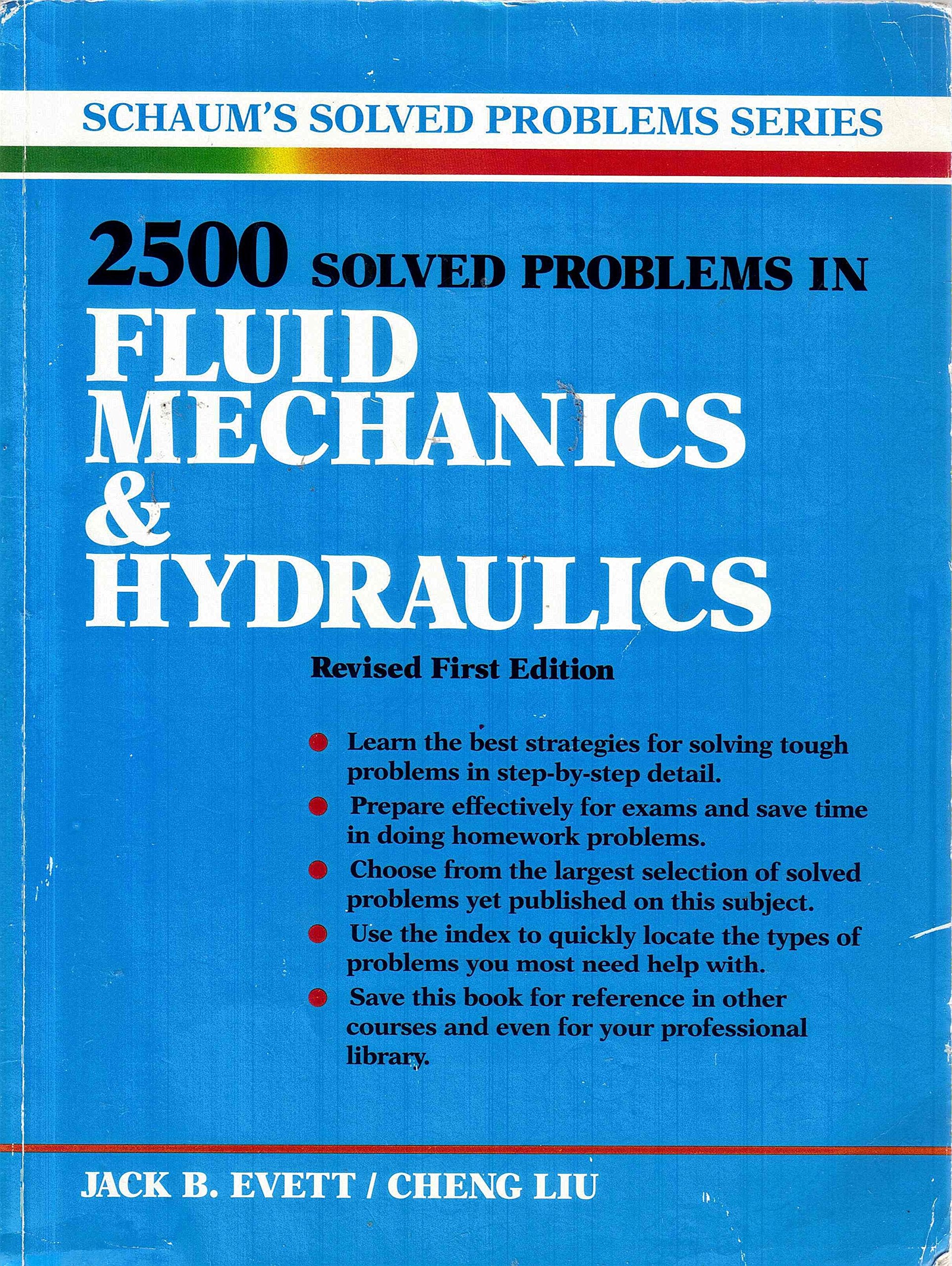 2500 Solved Problems in Fluid Mechanics and Hydraulics (Schaum's Solved Problems),Used