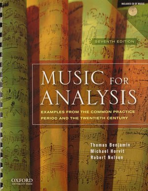 Music For Analysis: Examples From The Common Practice Period And The Twentieth Century,Used