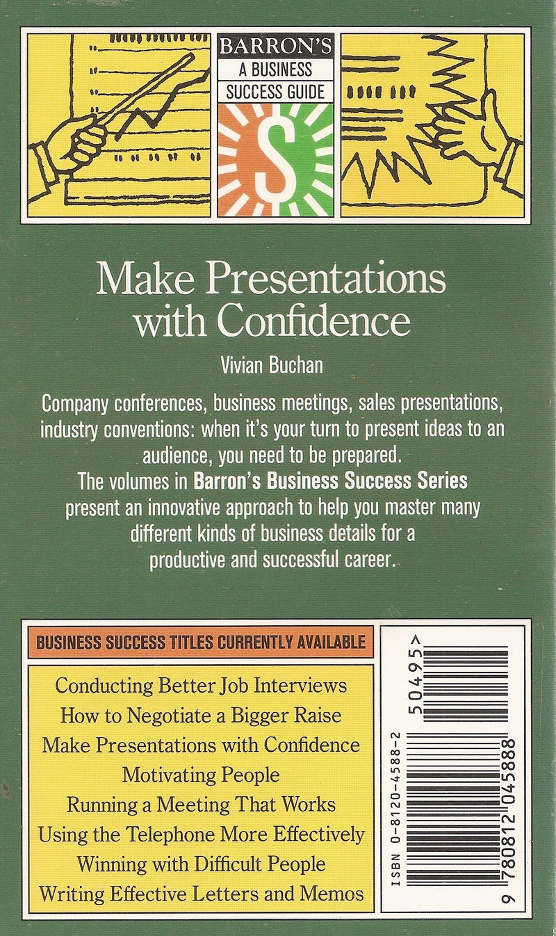 Make Presentations With Confidence (Barron's Business Success Series),Used