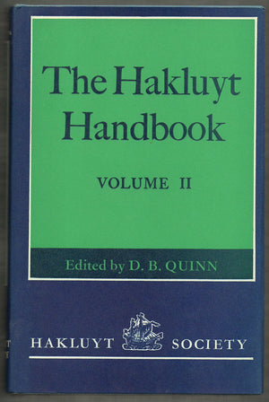 Hakluyt Handbook (Hakluyt Society, Second Series  Nos. 144 & 5) 2 Vol Set-new