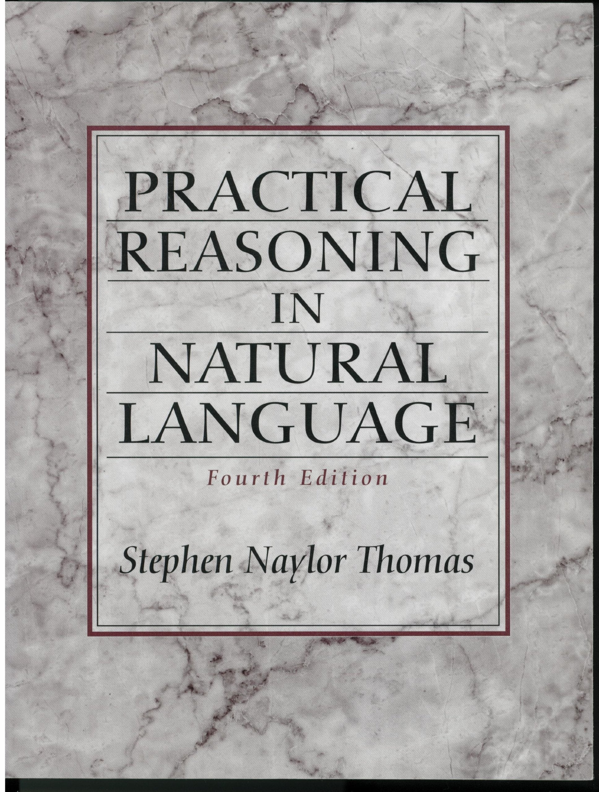 Practical Reasoning In Natural Language (4Th Edition),New