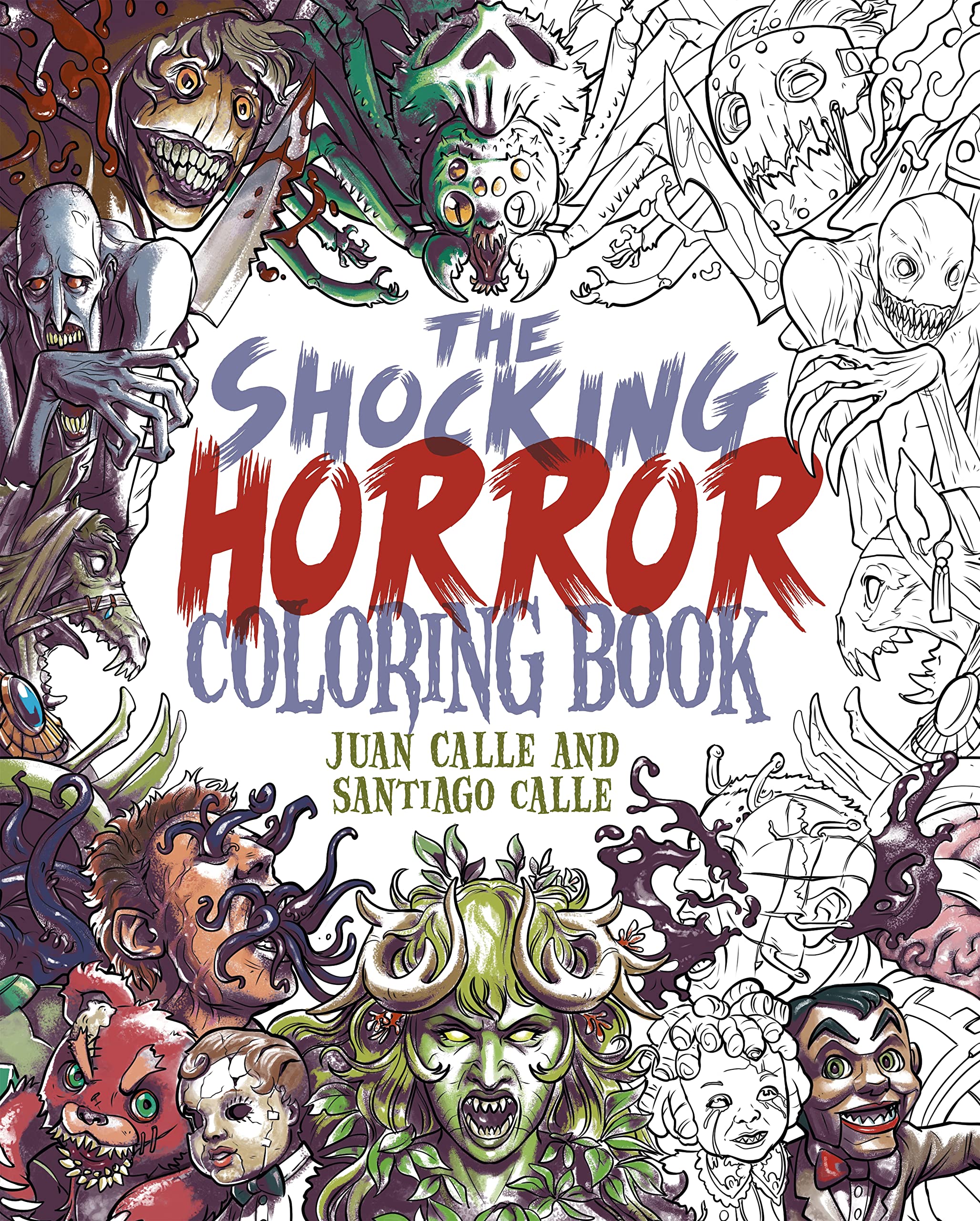 The Shocking Horror Coloring Book (Sirius Creative Coloring),New