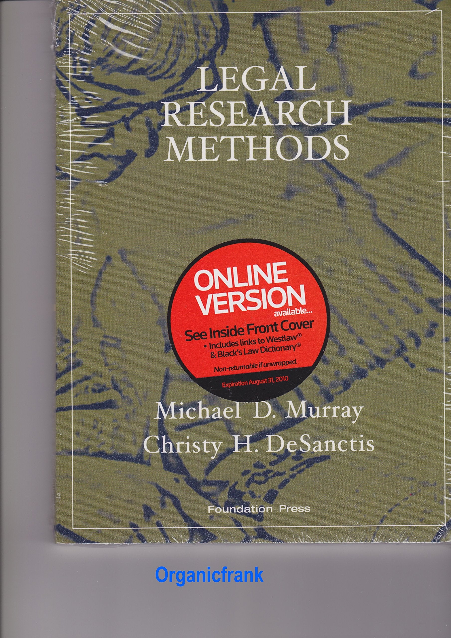 Legal Research Methods (Interactive Casebook Series),Used