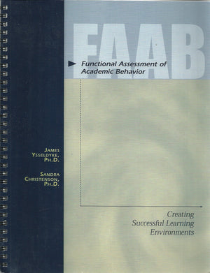 Functional assessment of academic behavior: Creating successful learning environments,Used