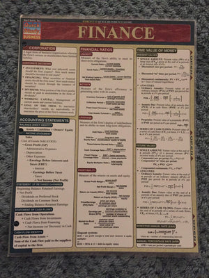 Finance (Quickstudy Reference Guides  Academic),Used
