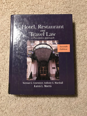 Hotel, Restaurant, and Travel Law, 7th Edition,Used