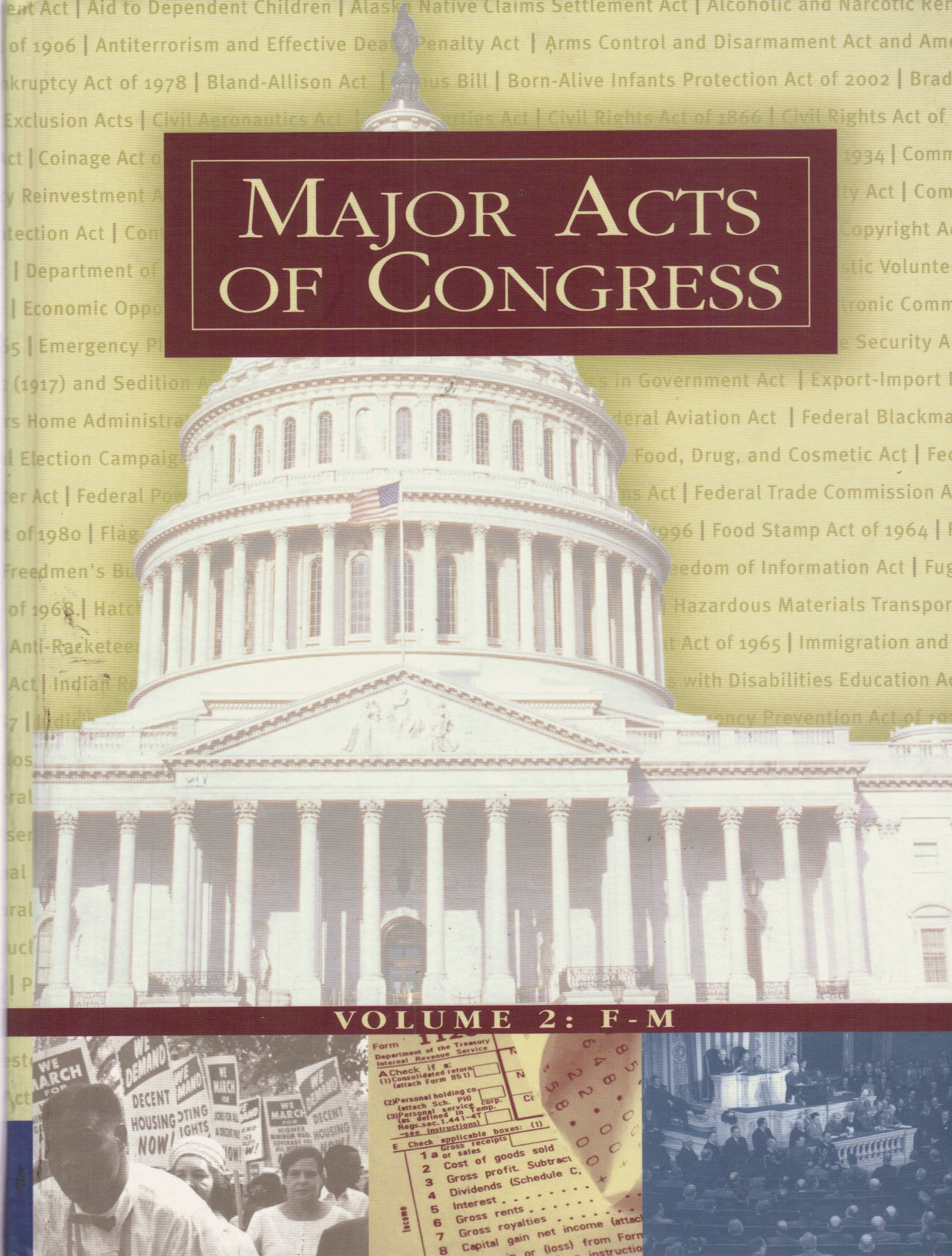Major Acts of Congress: 002,Used