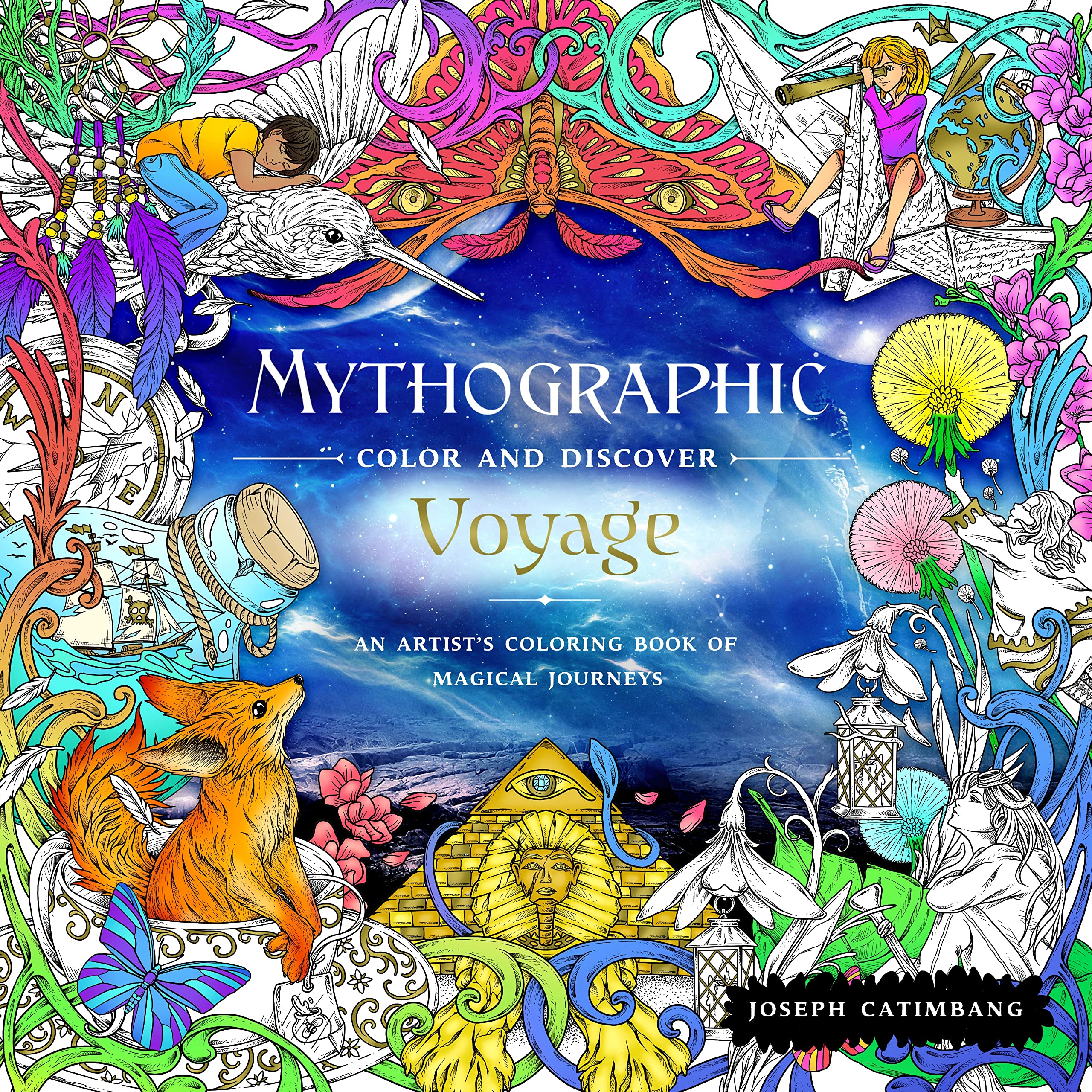 Mythographic Color and Discover: Voyage: An Artist's Coloring Book of Magical Journeys,Used