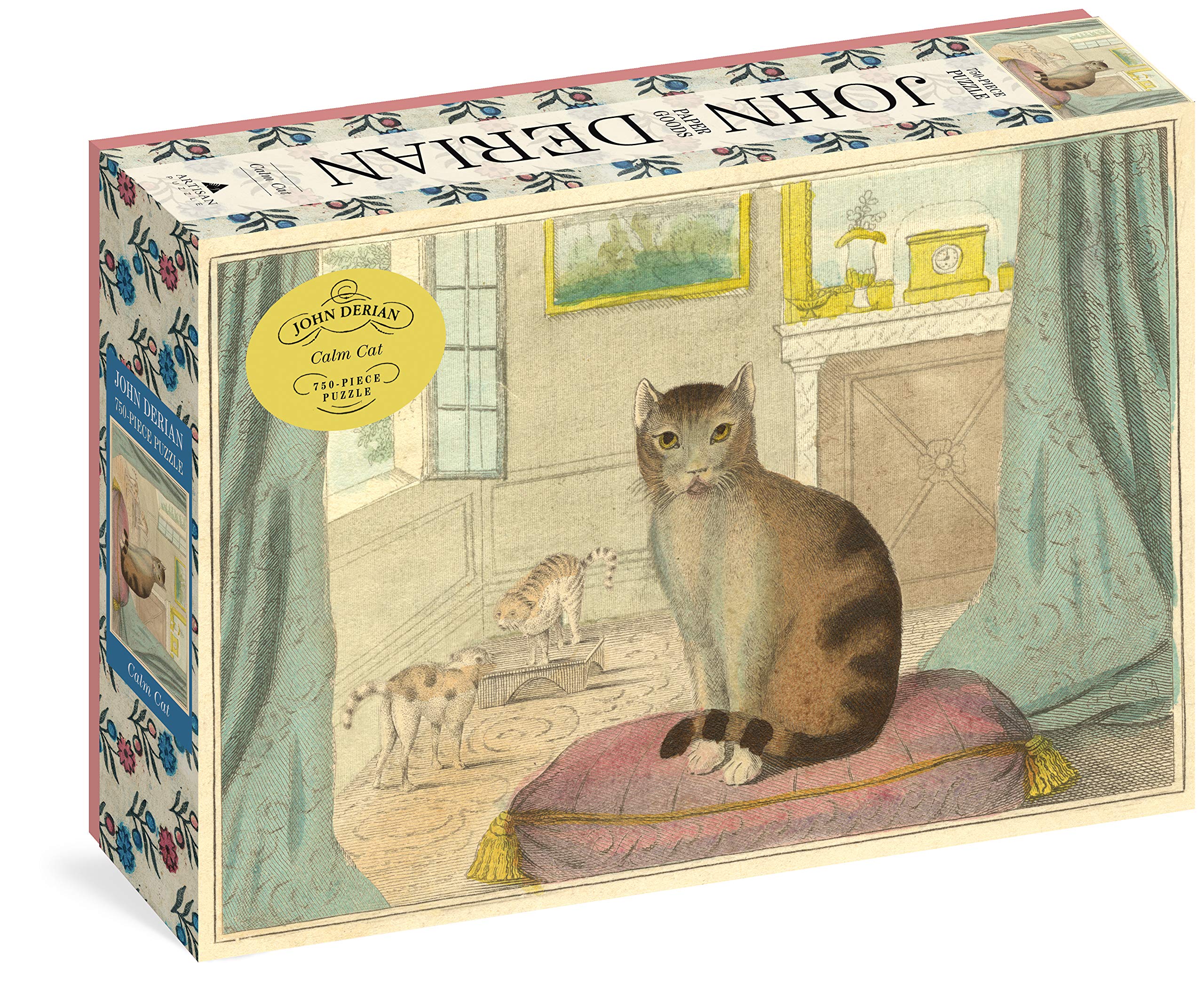 John Derian Paper Goods: Calm Cat 750Piece Puzzle (Artisan Puzzle)