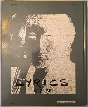 Bob Dylan: Lyrics, 19621985 Includes All of Writings and Drawings,Used