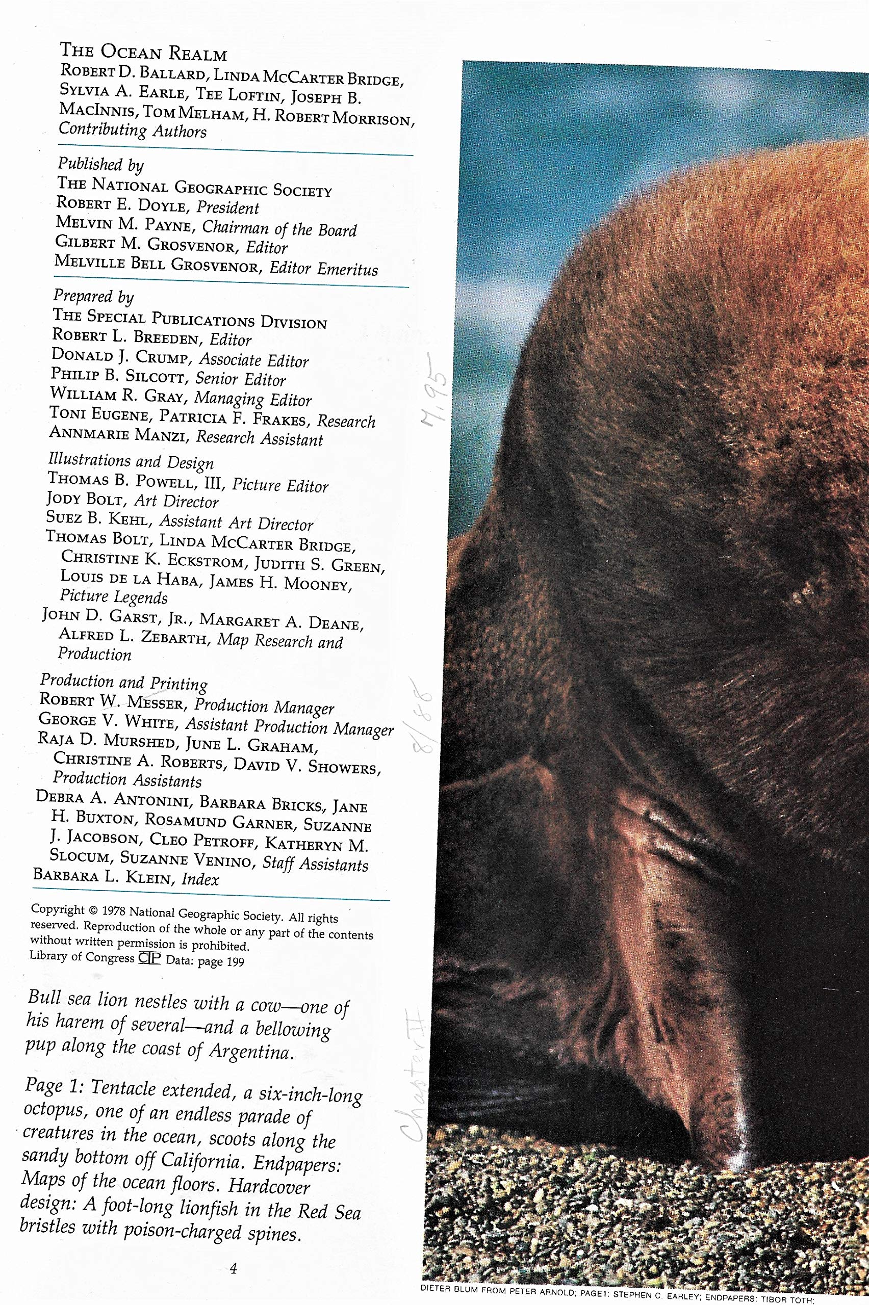 The Ocean Realm (Special Publications Series 13, No. 1),Used