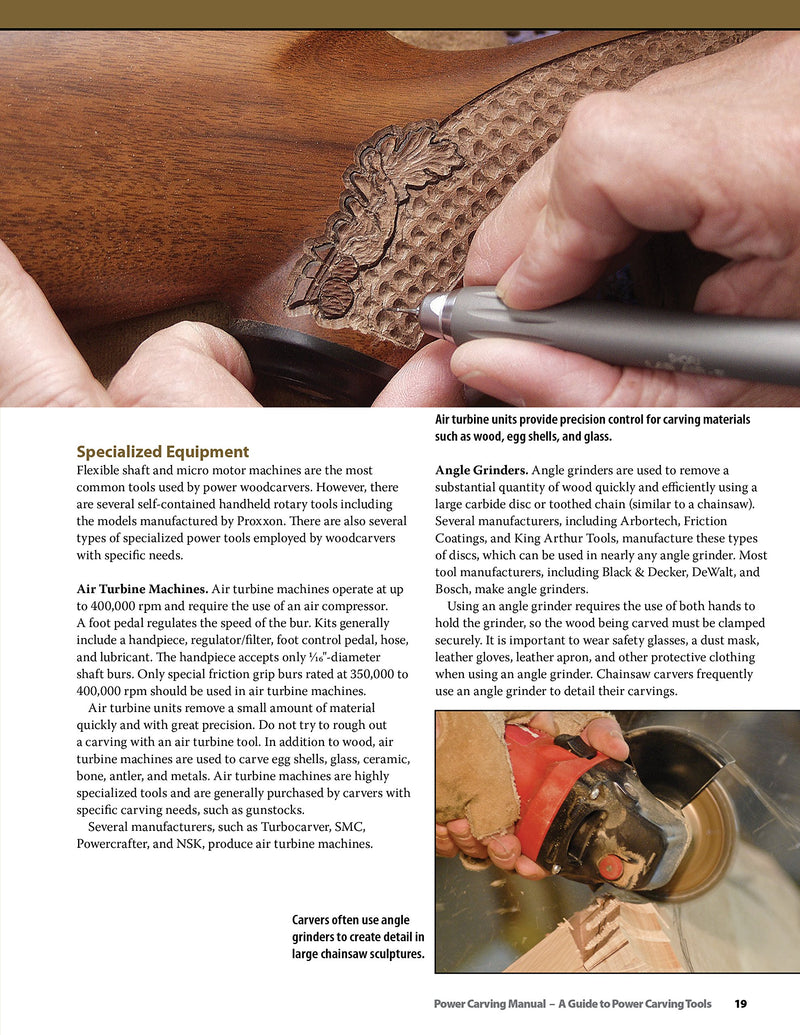 Power Carving Manual: Tools, Techniques, and 16 AllTime Favorite Projects (The Best of Woodcarving Illustrated) (Fox Chapel Pub,Used