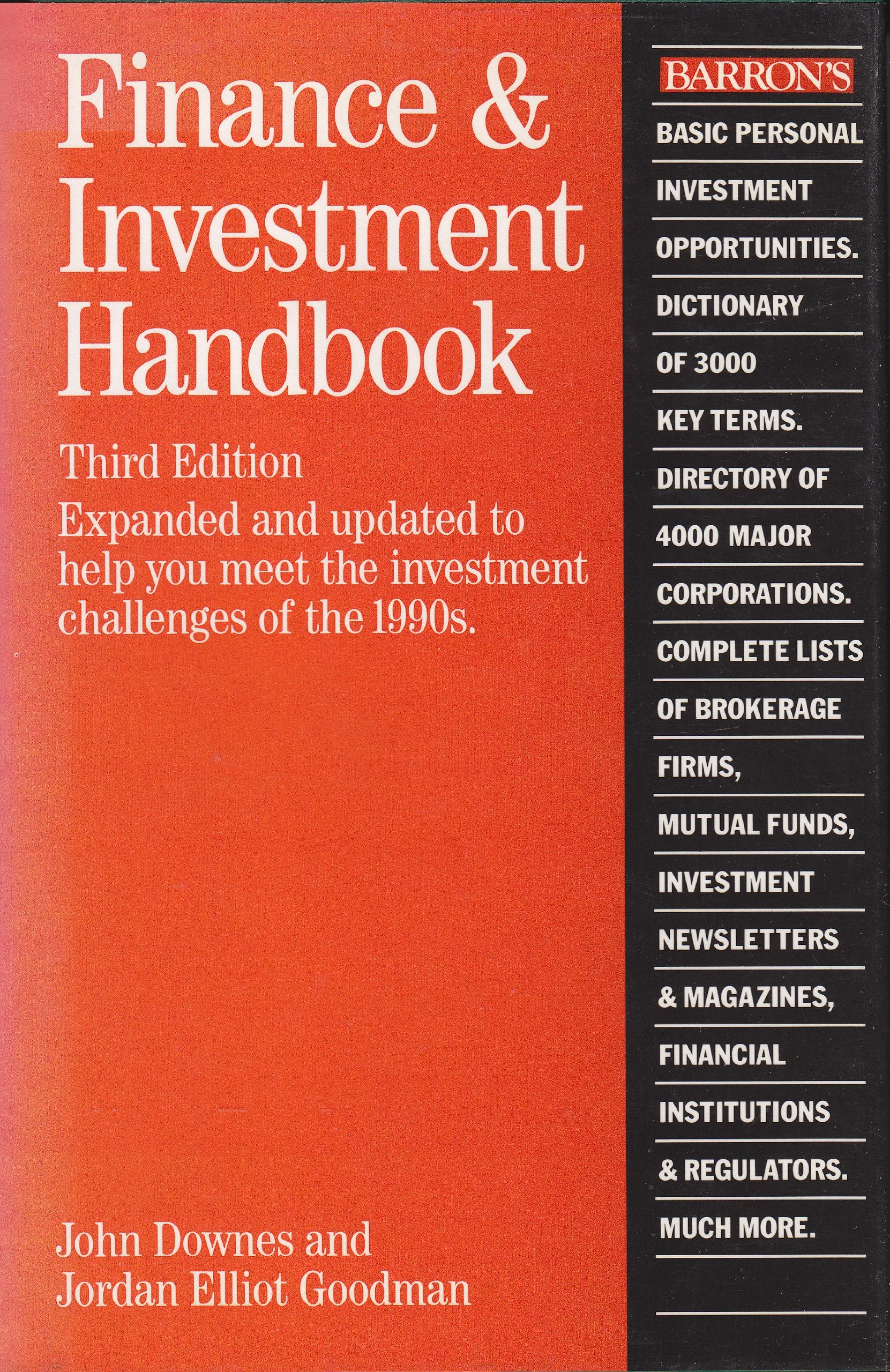 Barron'S Finance And Investment Handbook,New
