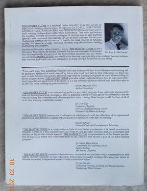 The Master Tutor: A Guidebook For More Effective Tutoring,Used