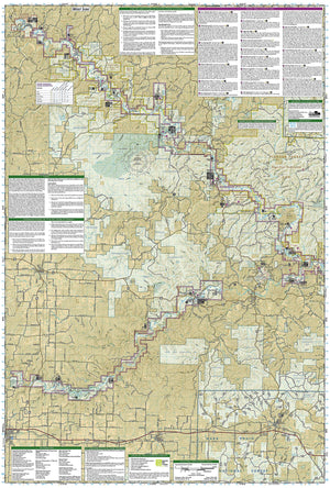 Ozark National Scenic Riverways Map (National Geographic Trails Illustrated Map, 260),Used