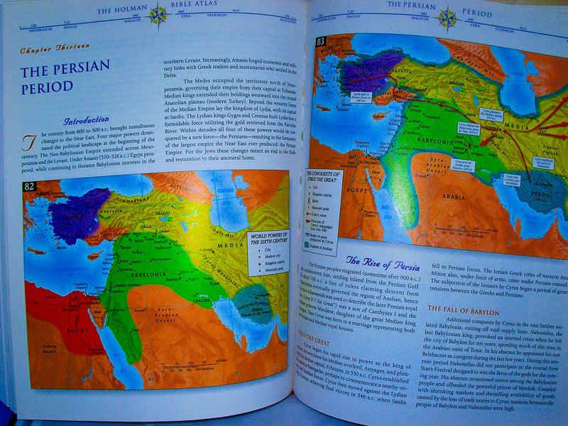Holman Bible Atlas: A Complete Guide to the Expansive Geography of Biblical History,Used