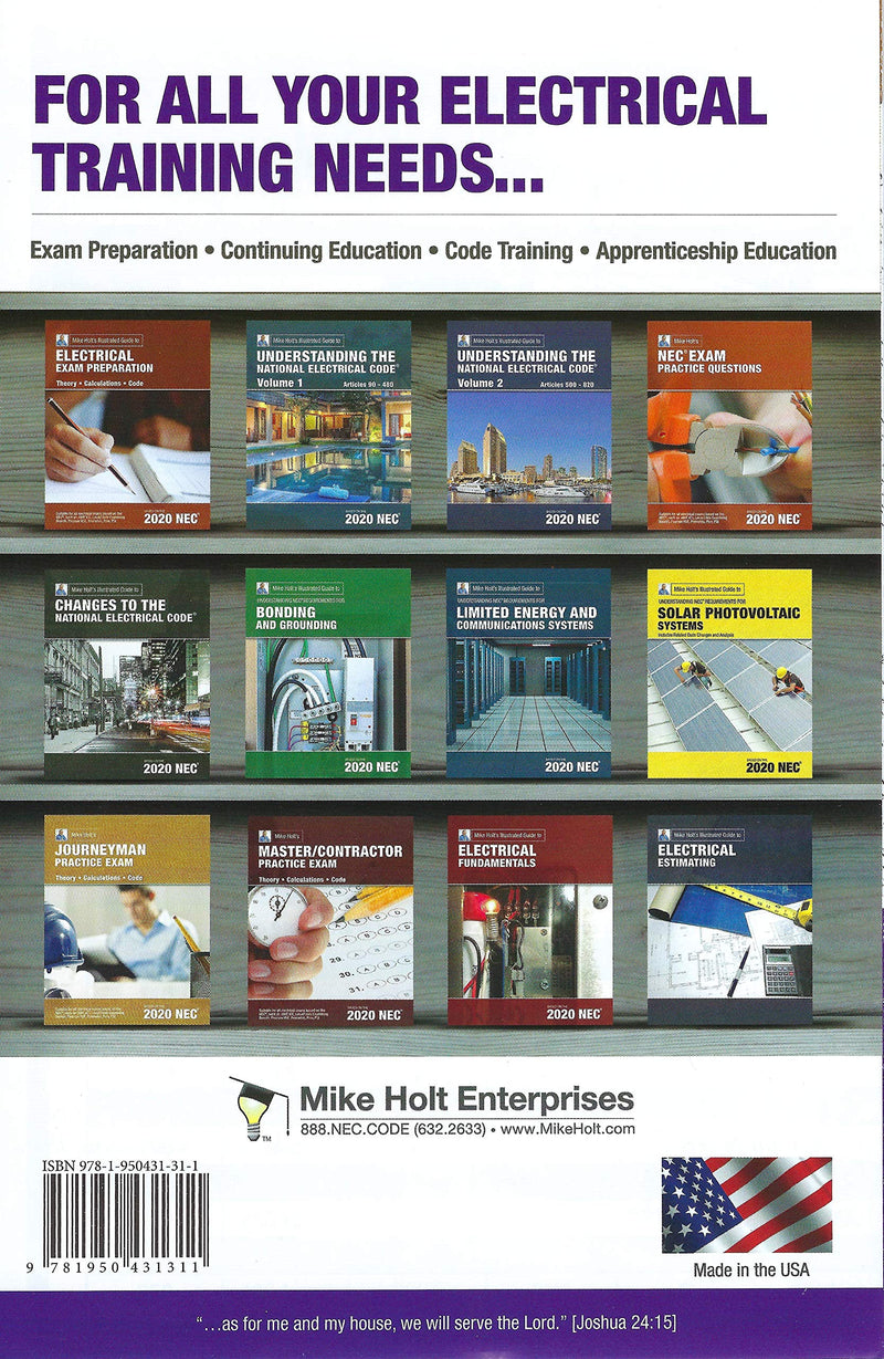 2020 Mike Holt's NEC Tabs (Color Coded) with 2 Ohm's Law Stickers and Electrical Equations Poster  2020 Edition,New