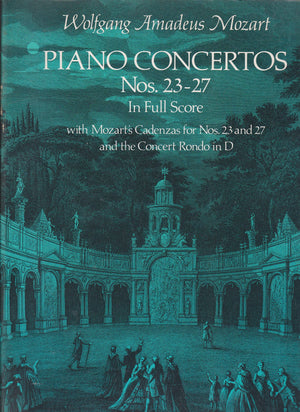 Piano Concertos Nos. 2327 in Full Score (Dover Orchestral Music Scores)