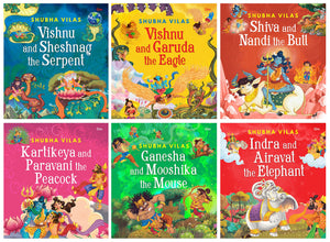 Vehicles Of Gods : Vishnu, Ganesha, Indra, Shiva And Kartikeya (Set Of 6 Books) Indian Mythology For Kids (Subha Vilas)