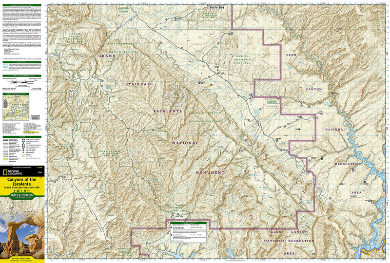 Canyons Of The Escalante Map [Grand Staircaseescalante National Monument] (National Geographic Trails Illustrated Map, 710)