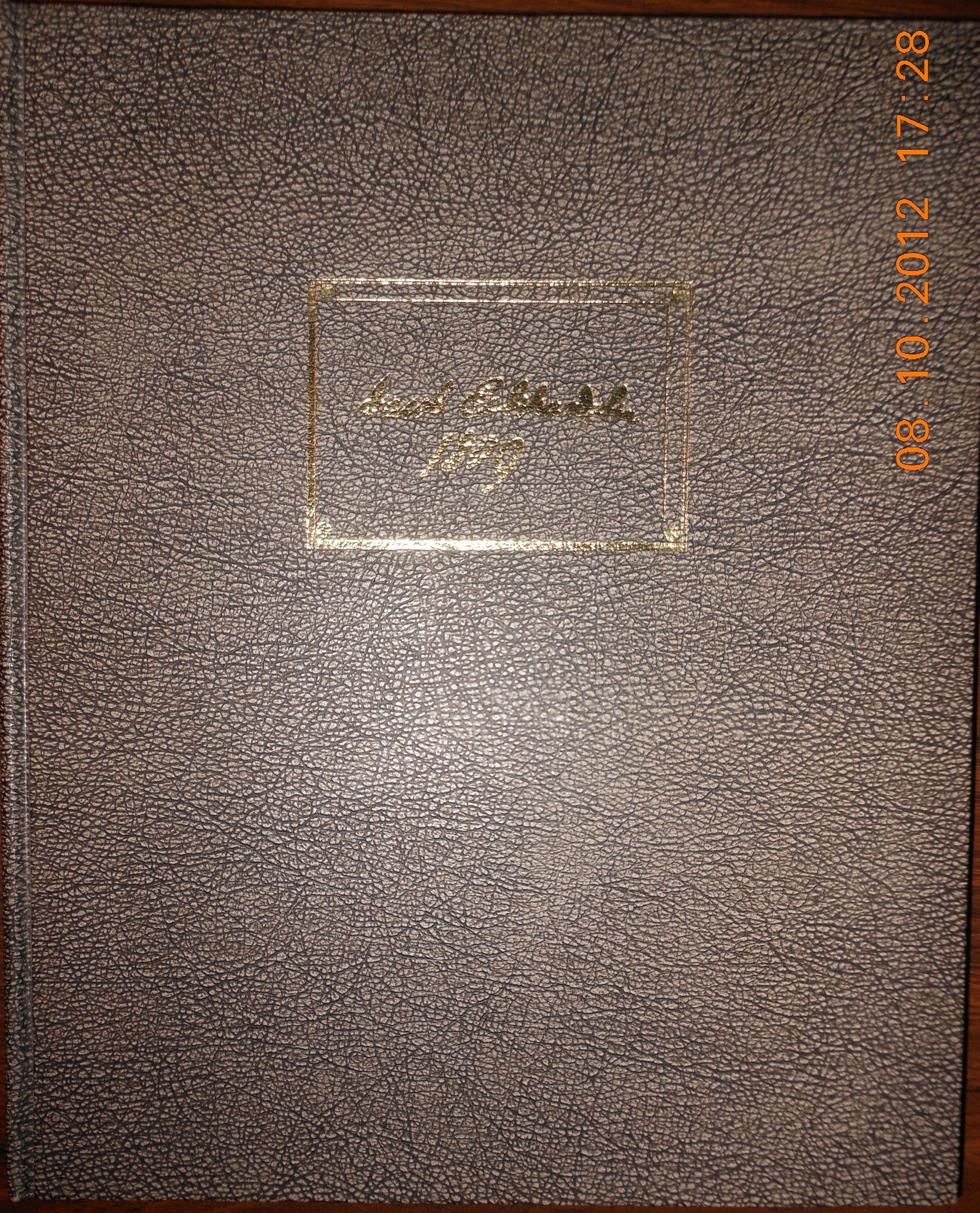 Jacob Eckhard'S Choirmasters Book Of 1809,Used