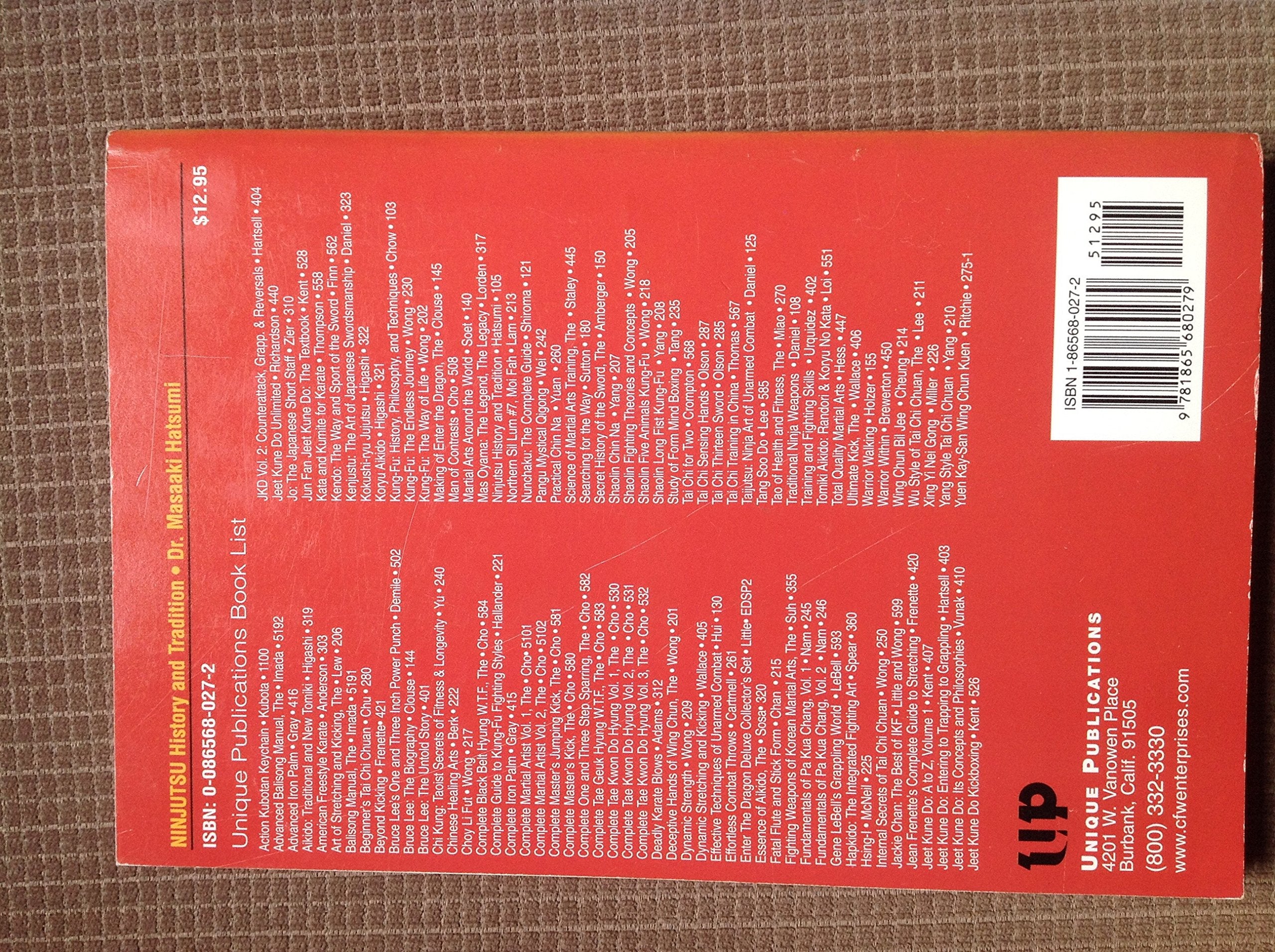 Ninjutsu: History and Tradition,New