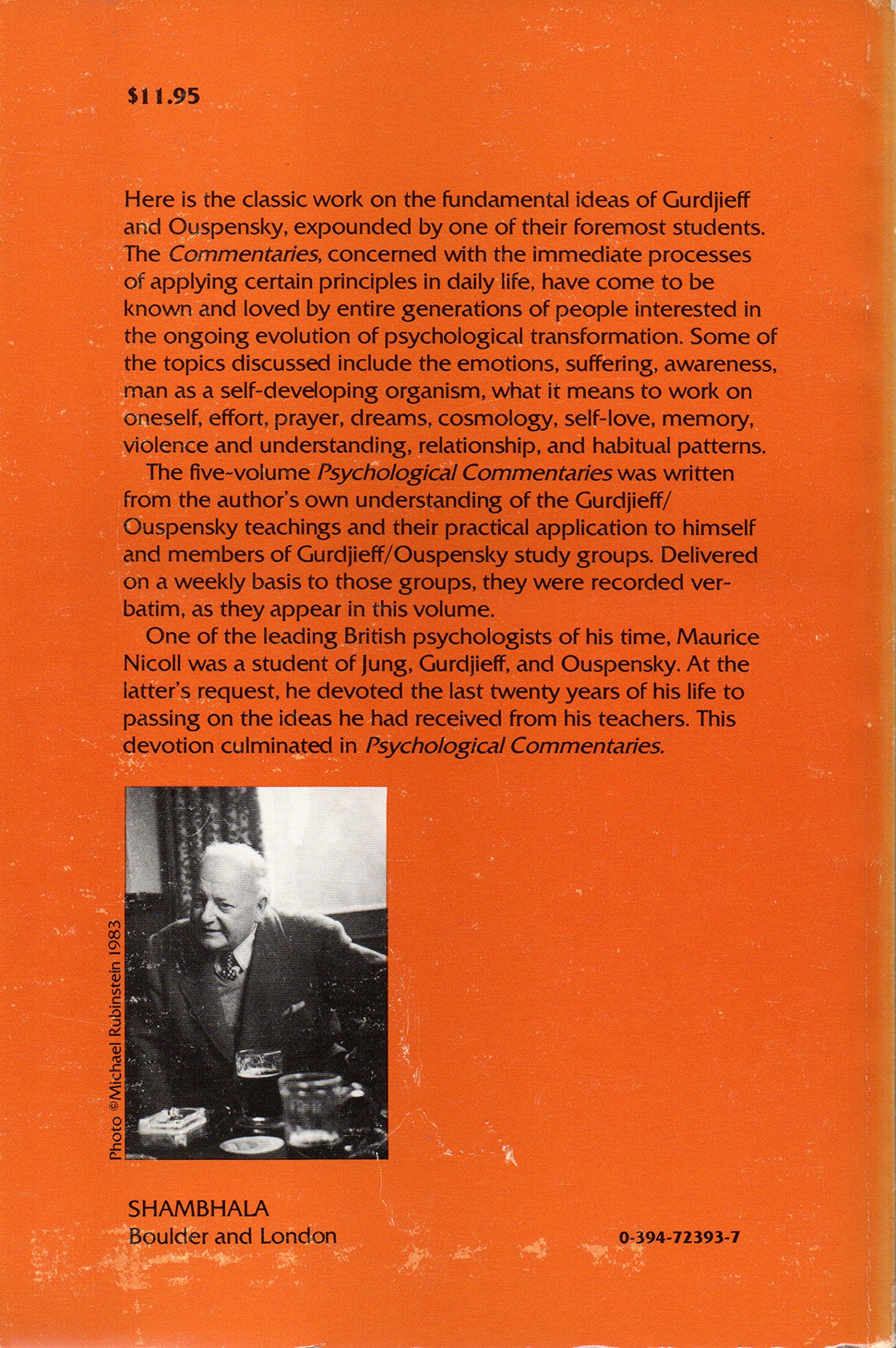 Psychological Commentaries on the Teaching of Gurdjieff & Ouspensky, Vol. 2,Used