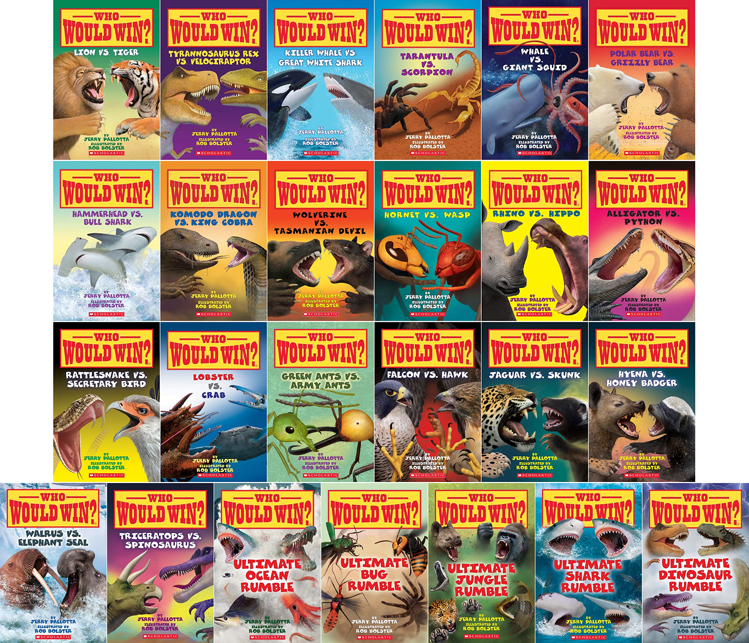 Who Would Win Complete Collection  25 Books  Book Series Kids,Used