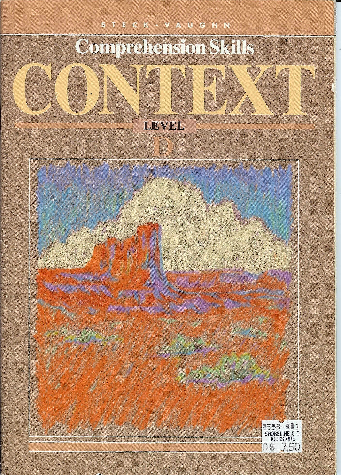 Context, Level D (Steck Vaughn Comprehension Skills),New