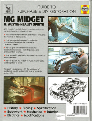 MG Midget & AustinHealey Sprite: Guide to purchase & D.I.Y. restoration (A Foulis motoring book),New