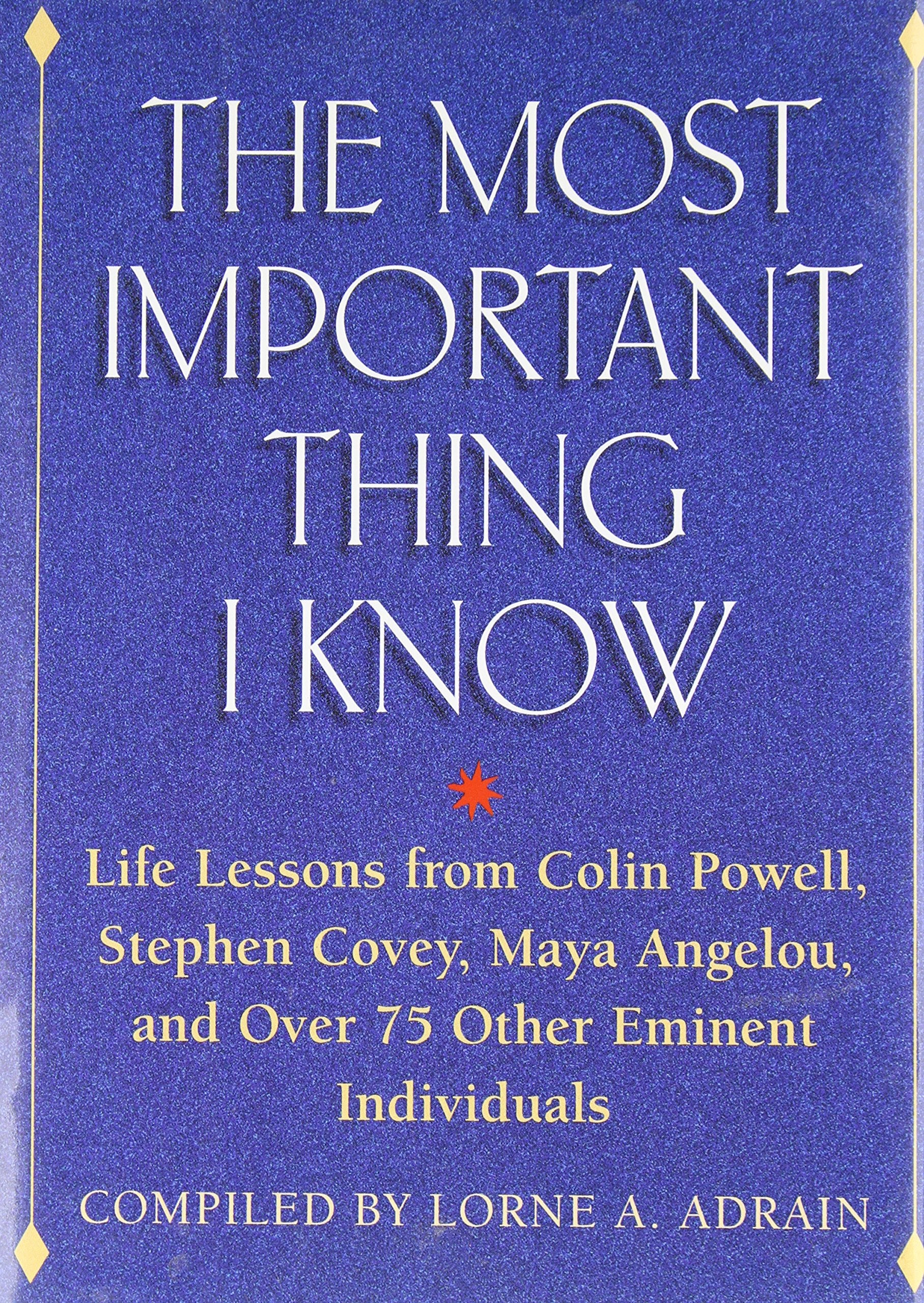 The Most Important Thing I Know,Used