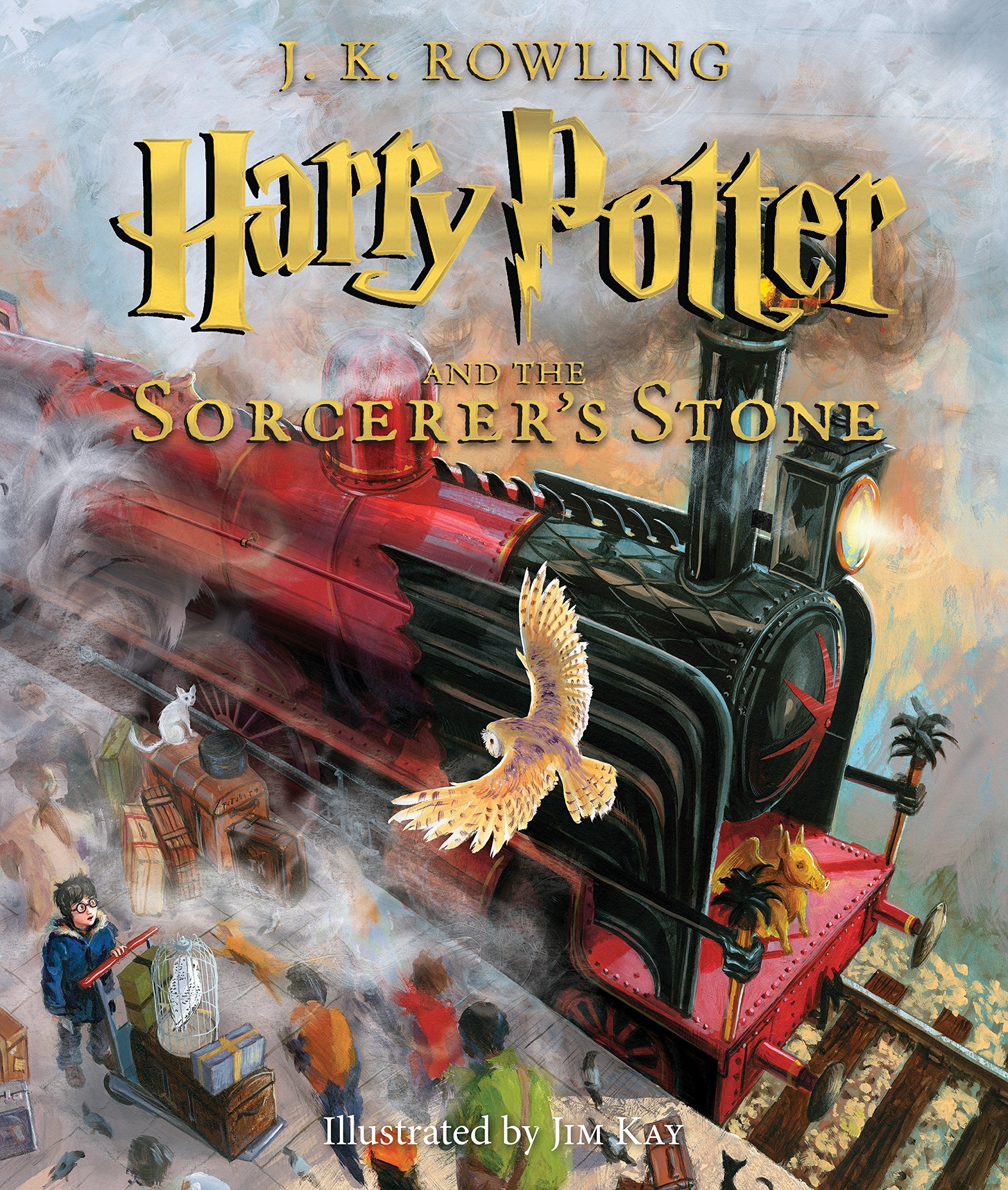 Harry Potter and the Sorcerer's Stone: The Illustrated Edition (Harry Potter, Book 1),Used