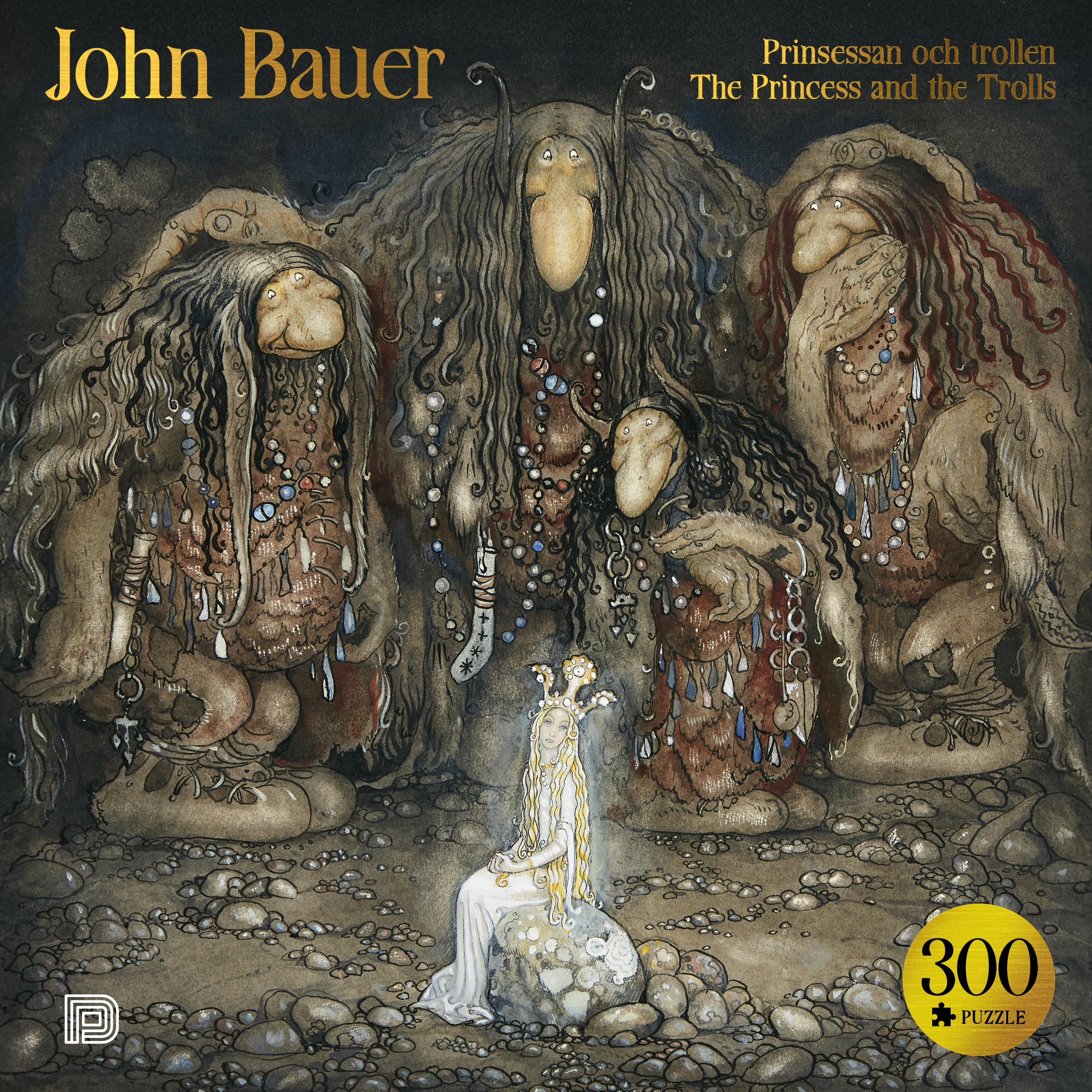 John Bauer: The Princess And The Trolls: 300 Piece Jigsaw Puzzle