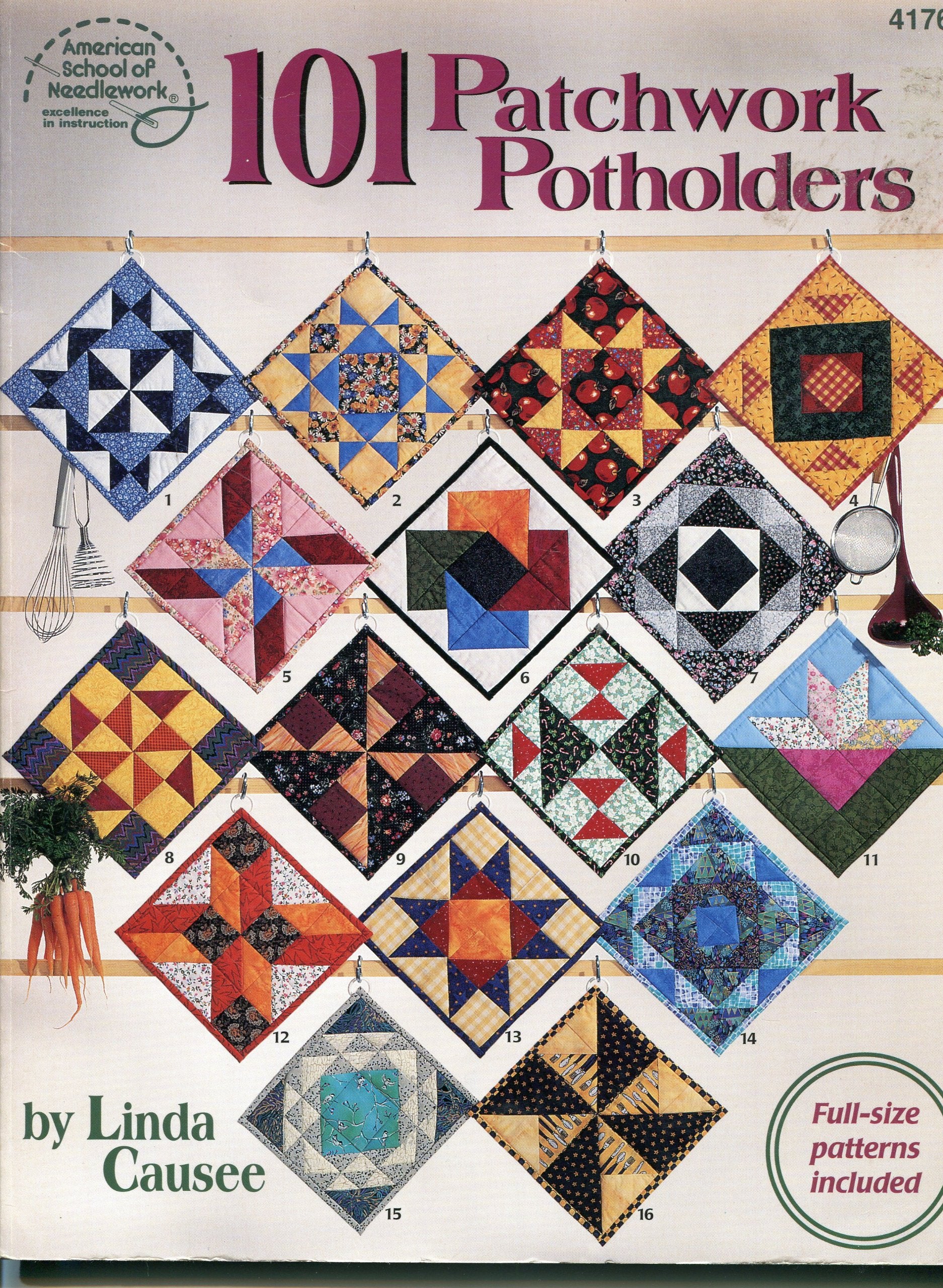 101 Patchwork Potholders (4176),Used