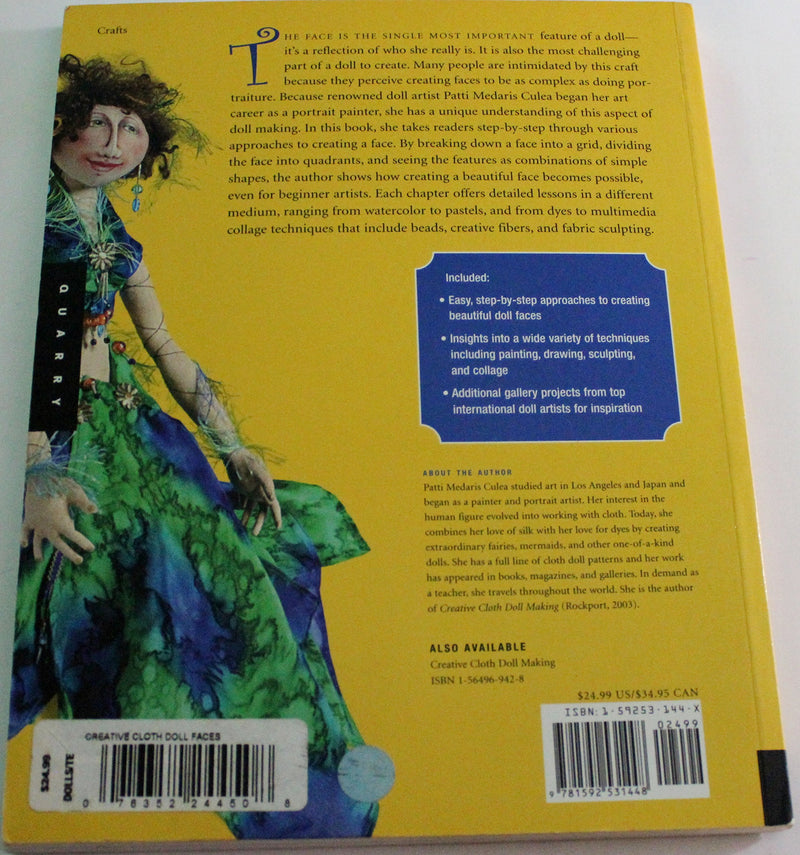 Creative Cloth Doll Faces: Using Paints, Pastels, Fibers, Beading, Collage, and Sculpting Techniques,New