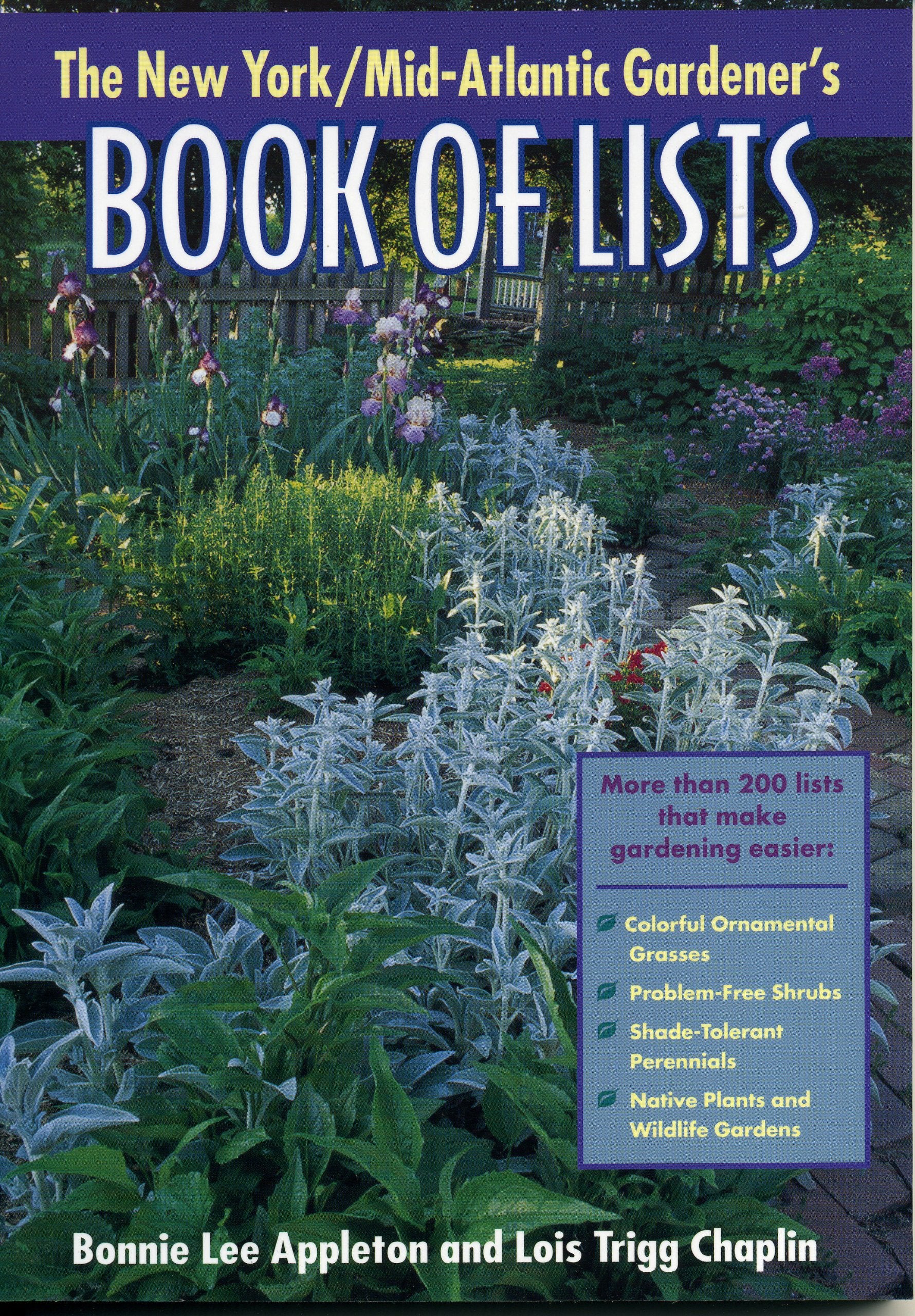 New York/Midatlantic Gardener'S Book Of Lists,New