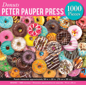 PETER PAUPER PRESS Donuts 1000 Piece Jigsaw Puzzle,Used
