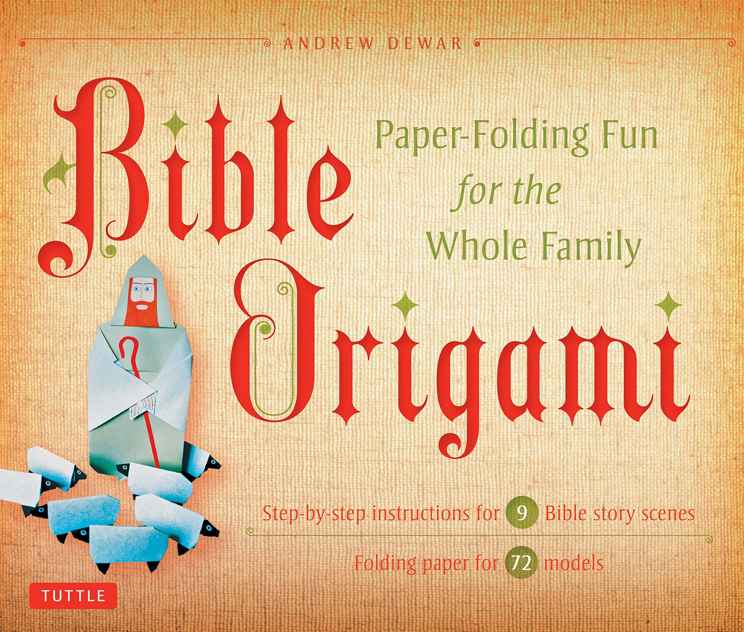 Bible Origami Kit: PaperFolding Fun for the Whole Family! [Origami Kit with Book, 72 Papers, 6 Backgrounds, and 72 Models],Used
