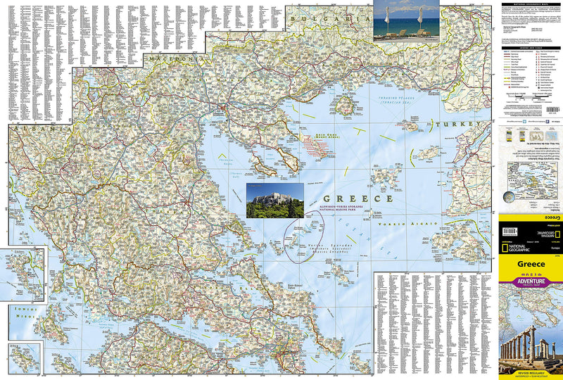 Greece Map (National Geographic Adventure Map, 3316)