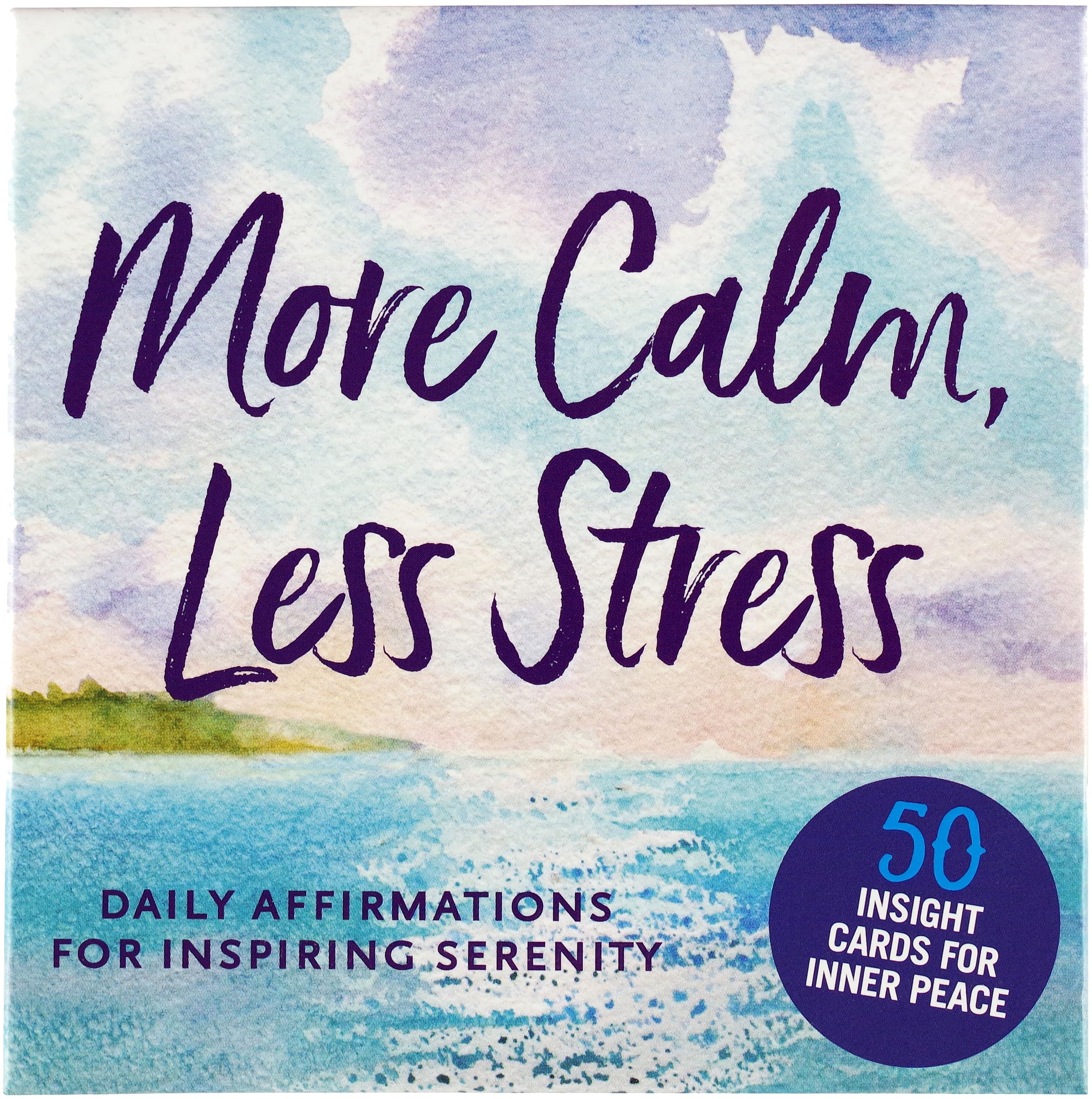 More Calm, Less Stress Insight Cards (Deck of 50 Relaxation Cards),Used
