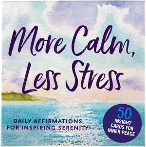 More Calm, Less Stress Insight Cards (Deck of 50 Relaxation Cards),Used