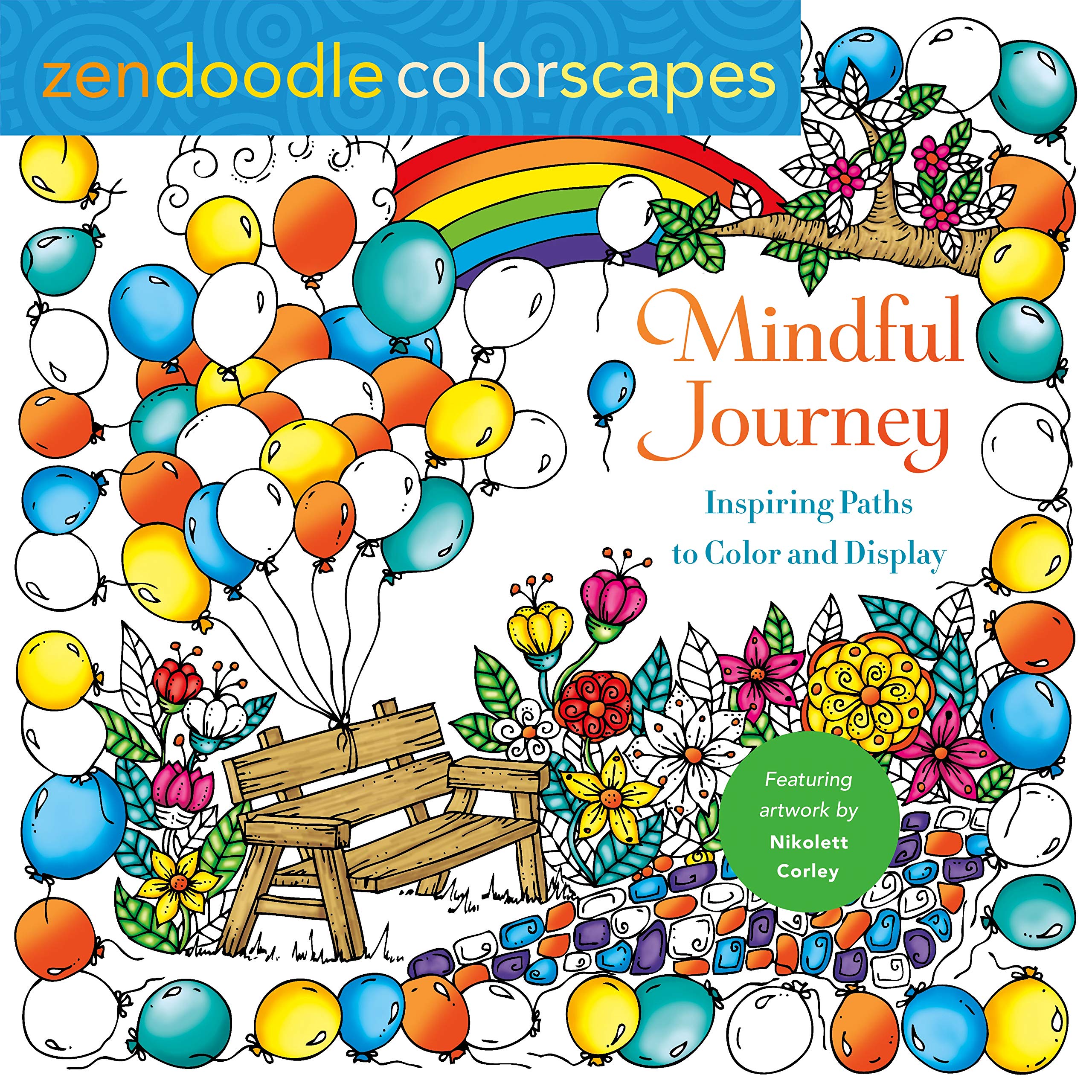 Zendoodle Colorscapes: Mindful Journey: Inspiring Paths to Color and Display,Used