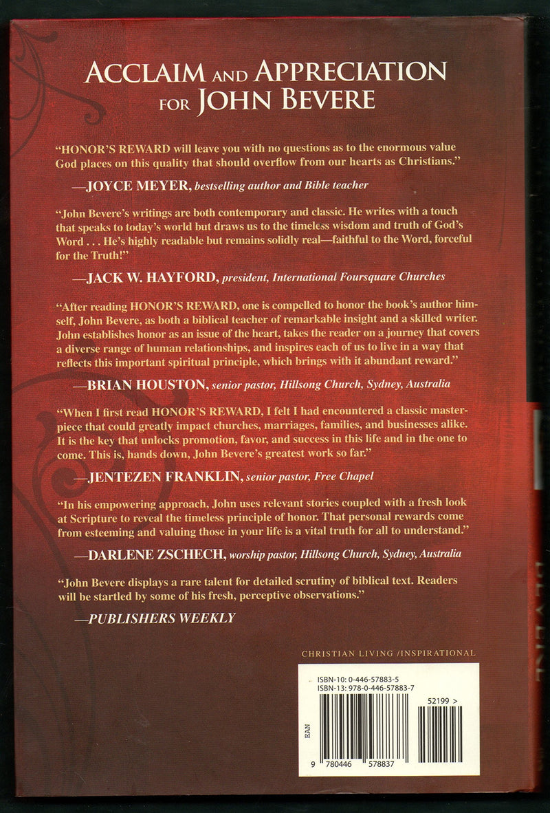 Honor's Reward: How to Attract God's Favor and Blessing,New