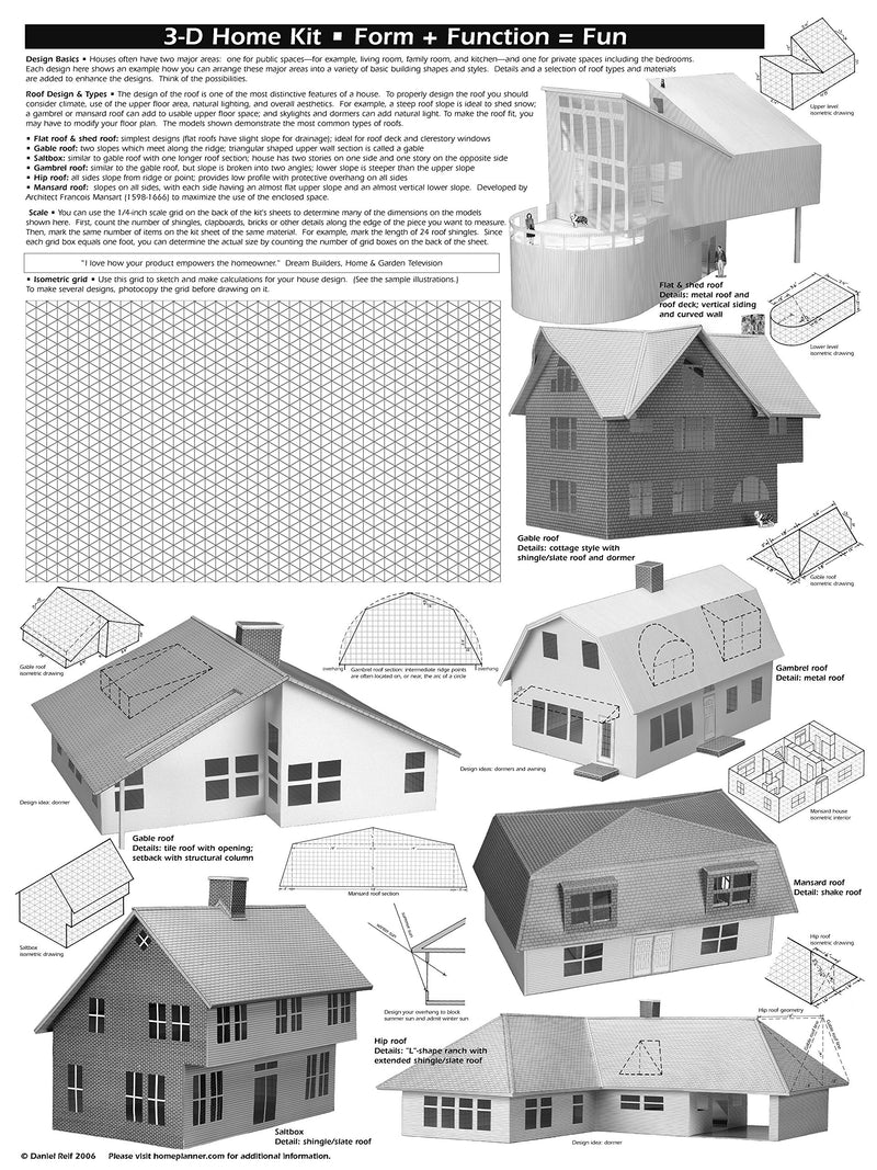 3D Home Kit: All You Need to Construct a Model of Your Own Home or Addition,New
