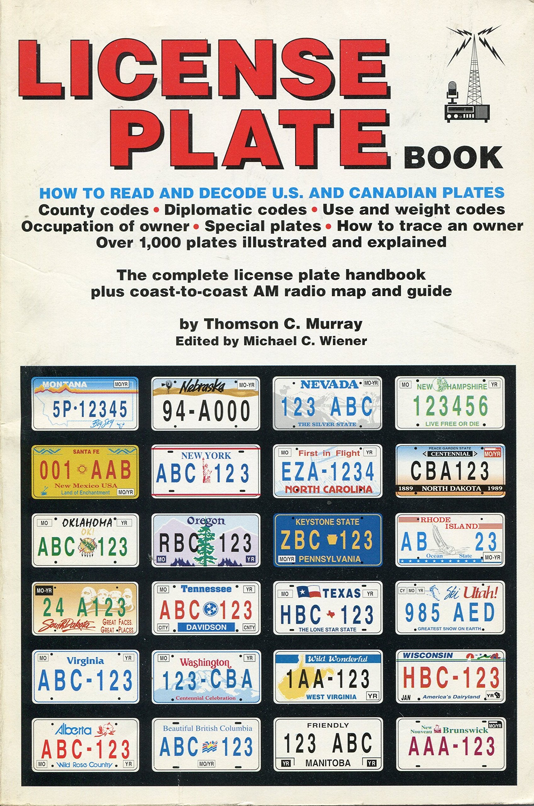 License Plate Book,Used