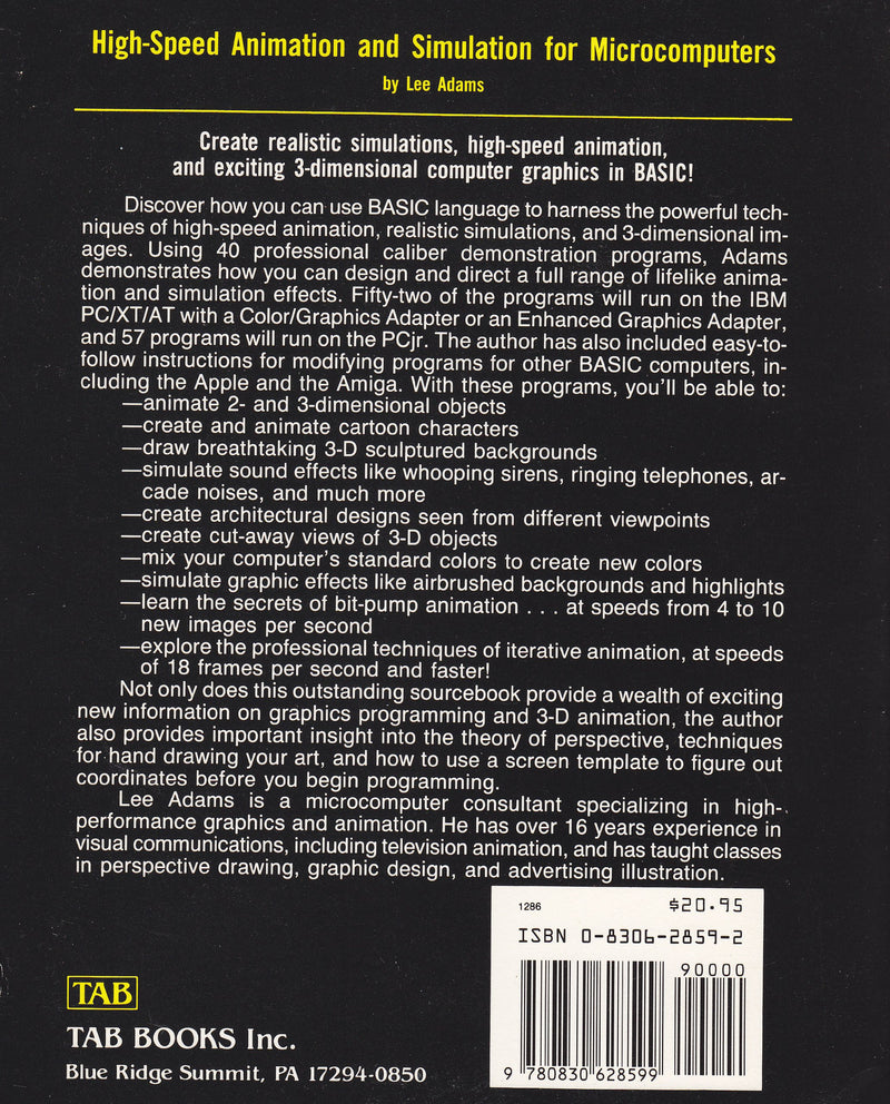 HighSpeed Animation and Simulation for Microcomputers,Used